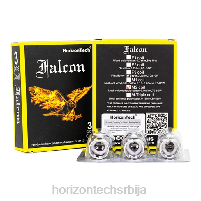 HorizonTech Falcon калемови (паковање од 3) м2 мрежасти калем 0,16 ома 406V164 | Horizon Tech Vape Tank